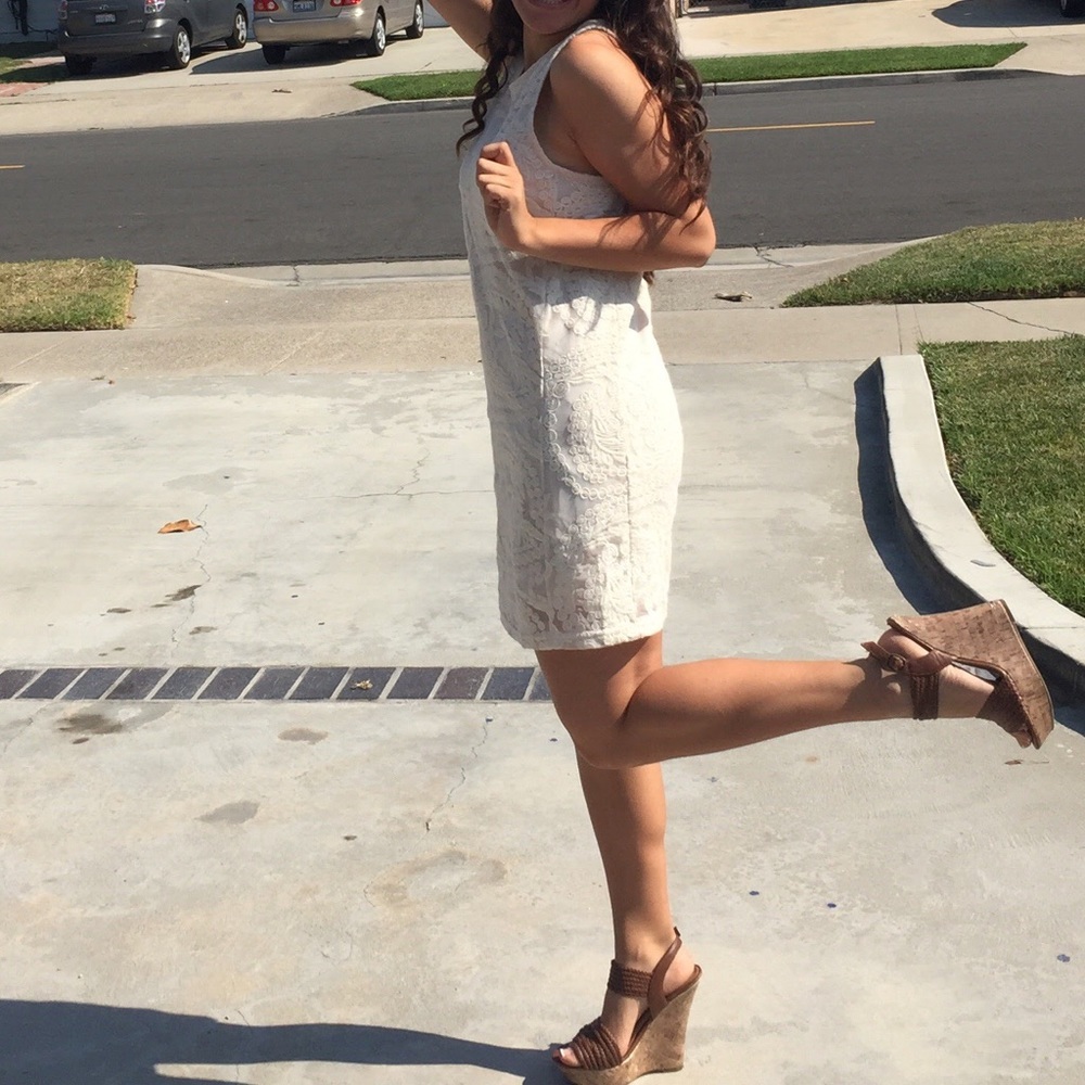 Forever 21 cream dress